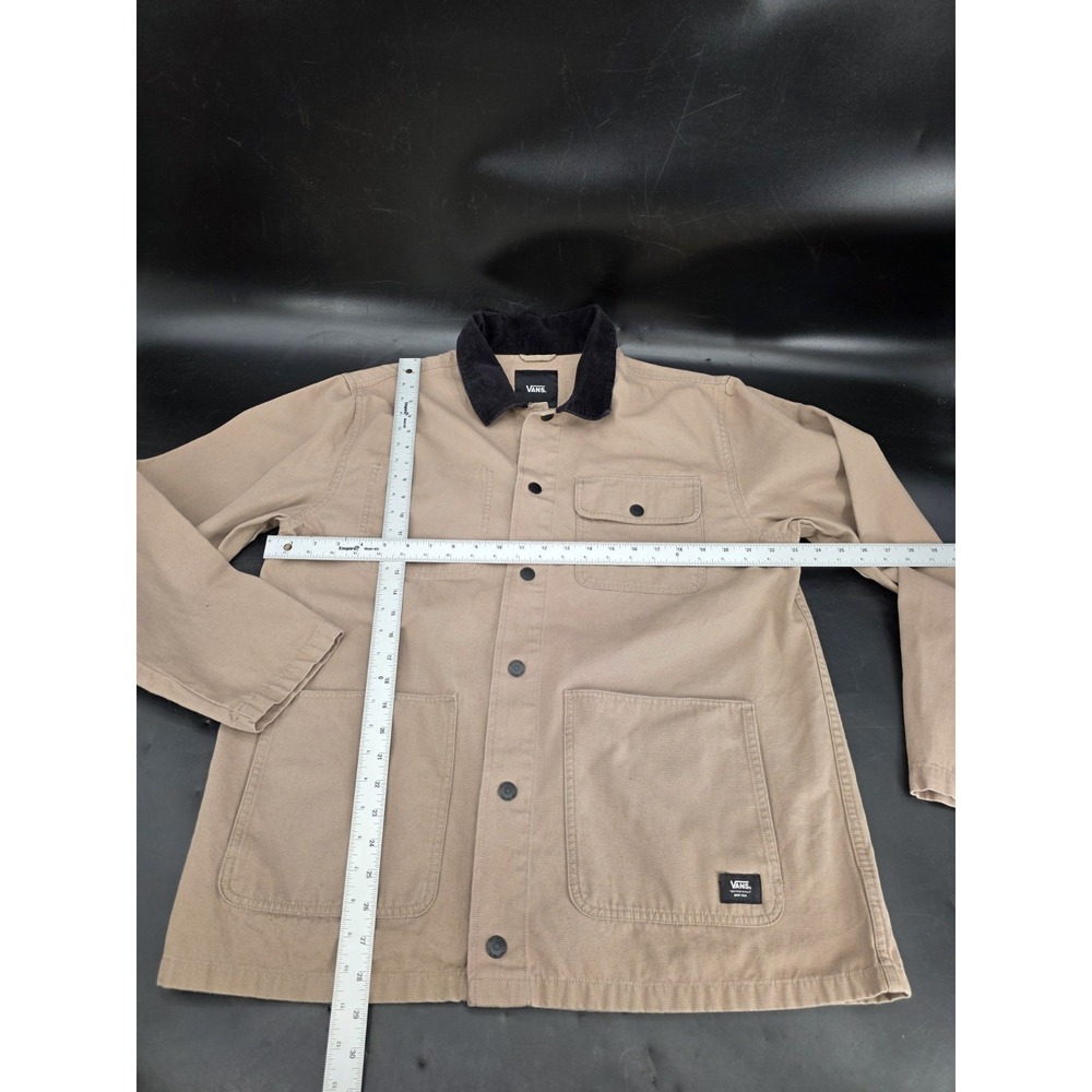 Vans Mens Jacket XL Beige Drill Chore Coat Factory Workwear Factory Field - Picture 4 of 7